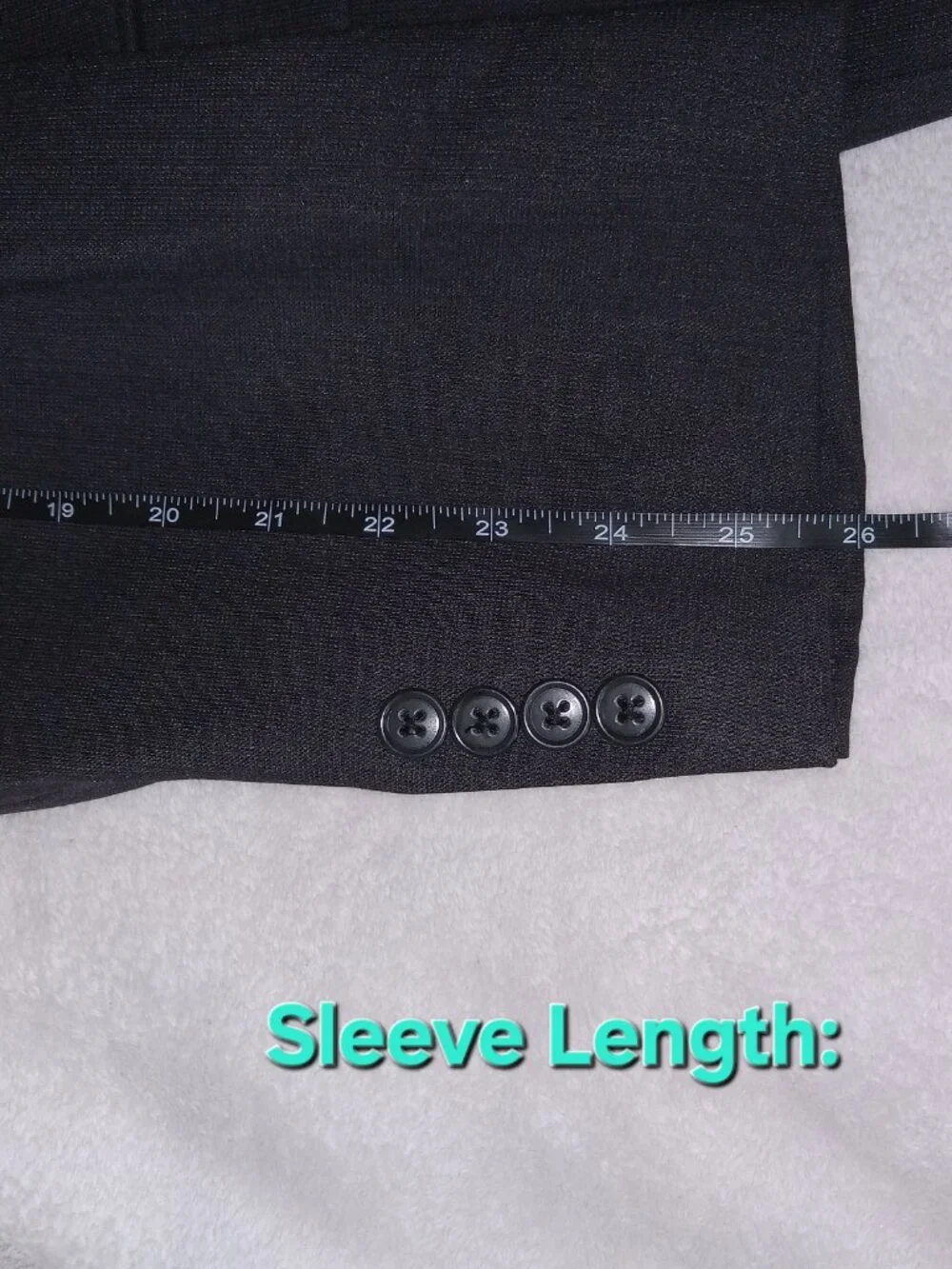 Vintage Calvin Klein 100% Wool Suit 46R 40x32 Black 3 Button Formal Business